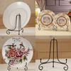 Home Dish Decorative Tablets Bowl Art Pedestal Picture Frames Easel Plate Cookbooks Rack Picture Photo Holder Iron Display Stand