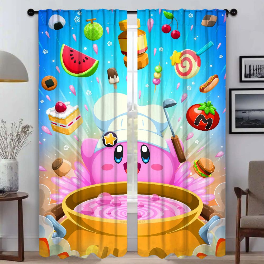 Tulle for Bedroom K-KirbyS Curtains Child Room Partition Blackout Curtain Modern Living Room Curtains 2 Pieces Shades Kitchen