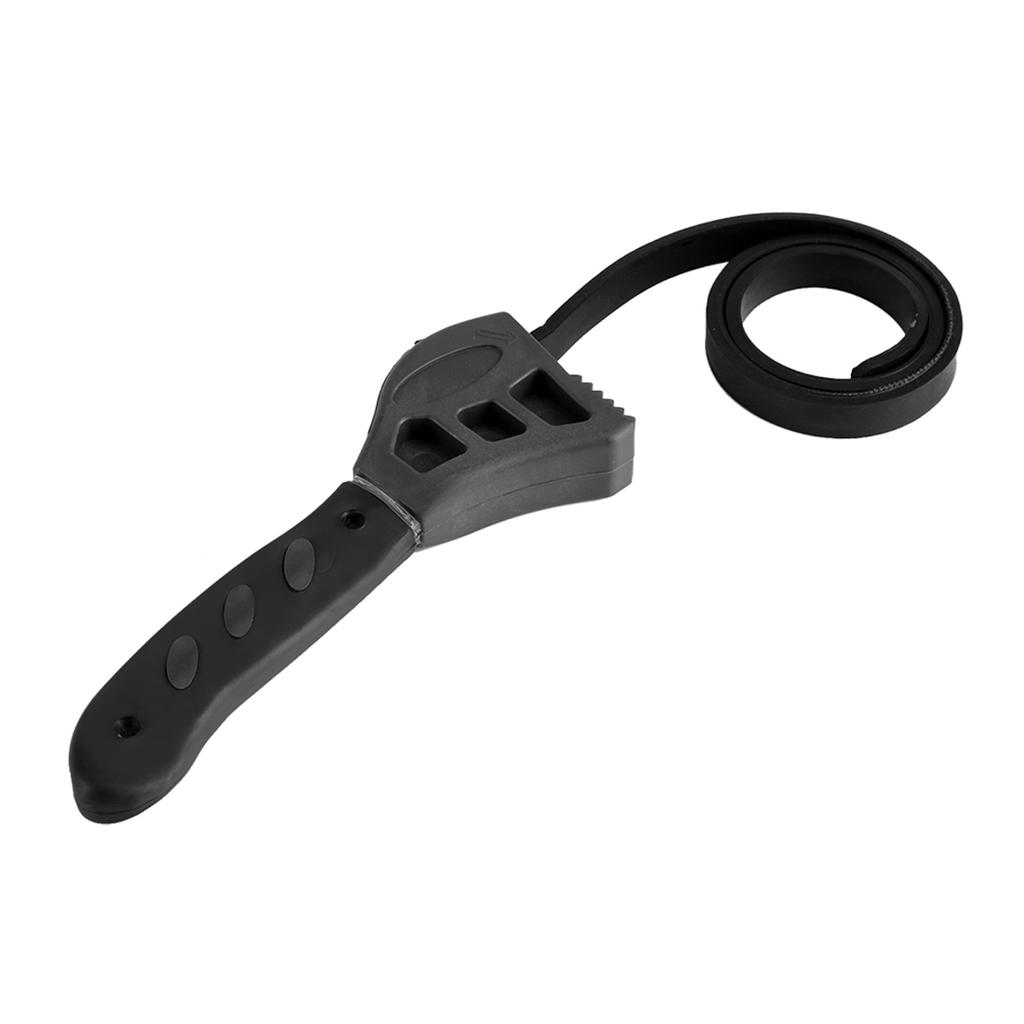 500mm Plastic Strap Wrench Jar Lids Tighten Loosen Plumbing Tool Universal Oil Filter Spanner