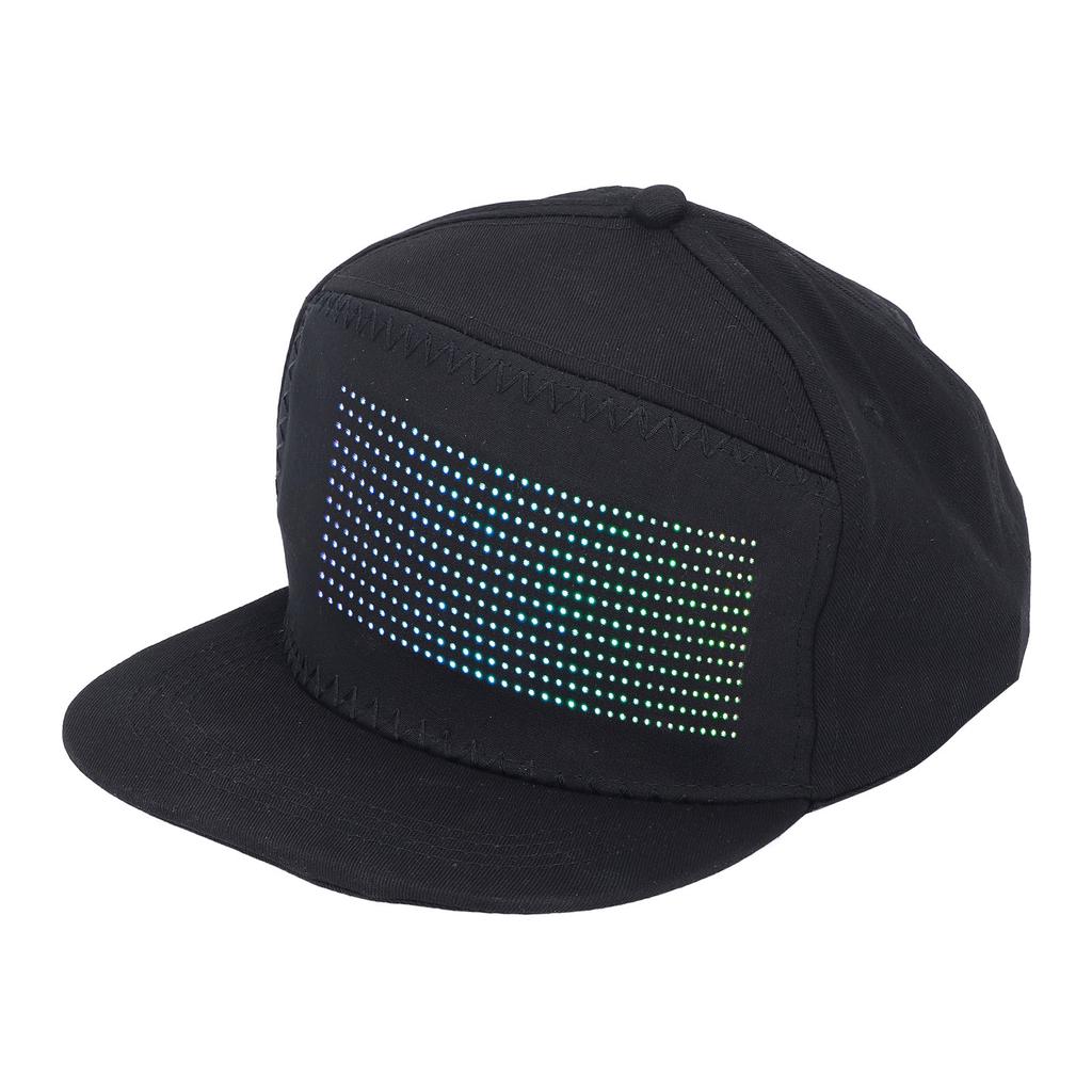 LED Hat Bluetooth APP Control Editing Programmable 12x36 Pixel Dot Colorful Matrix Funny Light Cotto