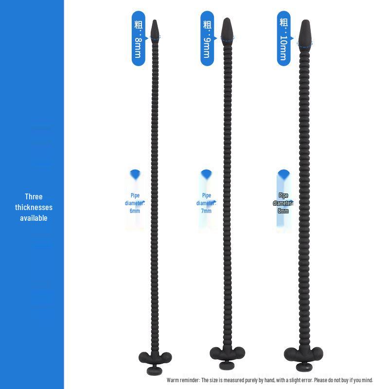 Силиконовый катетер с резьбой для мужчин, уретральная стимуляция, SM-игра