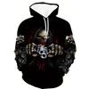 Hoodie Men Punk Skull 3D Print Fashion Skeletor Y2k Graphic Casual Goth Streetwear Long Sleeve Pullover Spring  Autumn Oversized Top