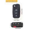 Замена Брелока Подходит для 2012-2016 Volkswagen Beetle Passat / 2011-2016 CC Eos Golf GTI Jetta Tiguan Touareg Бесключевой Доступ Пульт Дистанционного Управления