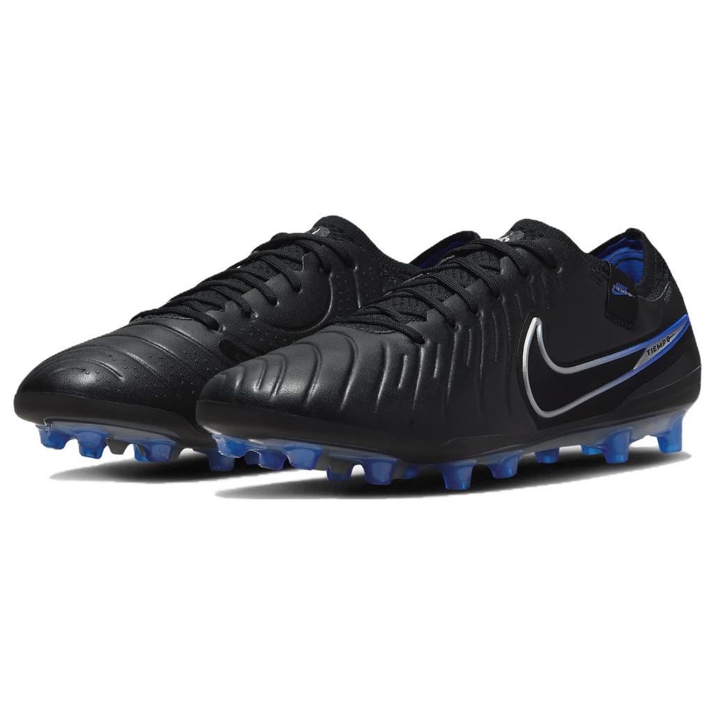 Nike Кроссовки Tiempo Legend 10 Elite AG Shadow Pack Unisex, черные, Hyper-Royal Chrome DV4330-040