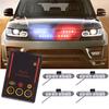 Remote Control 16 LED Car Emergency Strobe Light Bar Police Warning Flash Visor Dash Lighting