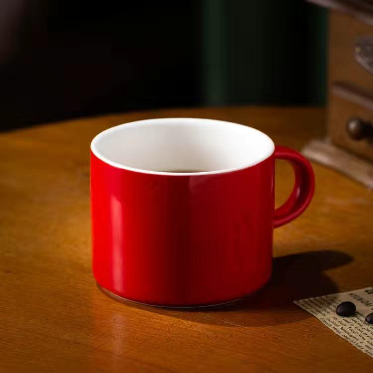 Solid Color Simple Mug Cappuccino Coffee Cup Nordic Style Ceramic Water Cup Coffee Cup Milk Cup Breakfast Cup