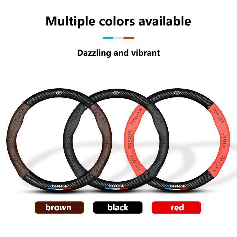 VJN4 Suitable for Toyota Steering Wheel Cover Corolla Camry Levin Vios Highlander RAV4 Asian Dragon Handle Cover