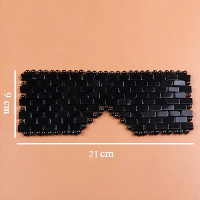 New Rose Quartz Jade Eye Mask Massager Tool Natural Jade Eye Relaxation Massage Stone Skin Massage Beauty Care Tool Gift