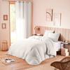 "Noah" Cotton Gauze Duvet Cover Set 240 X 220 for Double Bed 140 To 160 Cm - Noah Snow