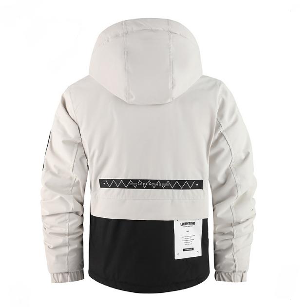 Мужское толстое хлопковое пальто, теплое хлопковое пальто для улицы, зимняя мужская куртка с капюшоном больших размеров, водонепроницаемая