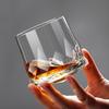 Creative Diamond Whiskey Glasses Tumbler Glass Cup Rotating Design Wine Glasses Whisky Shot Glass Bar Accessories