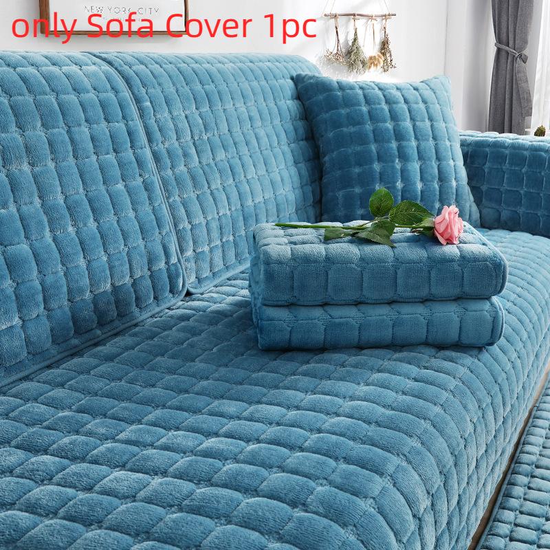 Утолщенная плюшевая подушка для дивана, нескользящая подушка, чехол для дивана, полотенце Sandhair, универсальный чехол для дивана Four Seasons