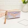 Fashion Mermaid Pattern PU Leather Cute Lovely Cosmetic Bag Laser Bag Makeup Bag Storage Bag