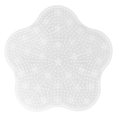 Массажер для ног для ванной, удаляющий омертвевшую кожу, силиконовая щетка для ног для душа с присосками, белый