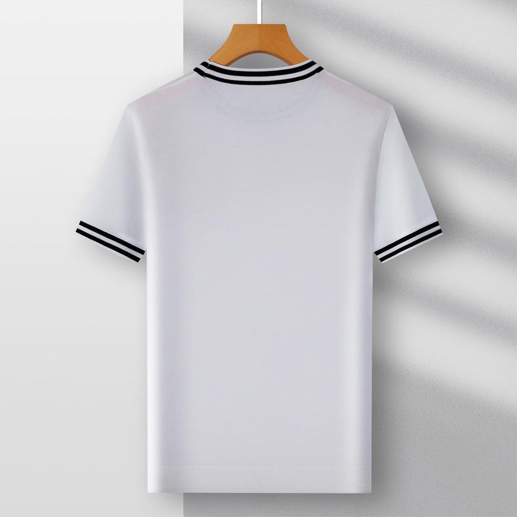 Men's Tencel Cotton & Mulberry Silk Summer Knitted T-shirt