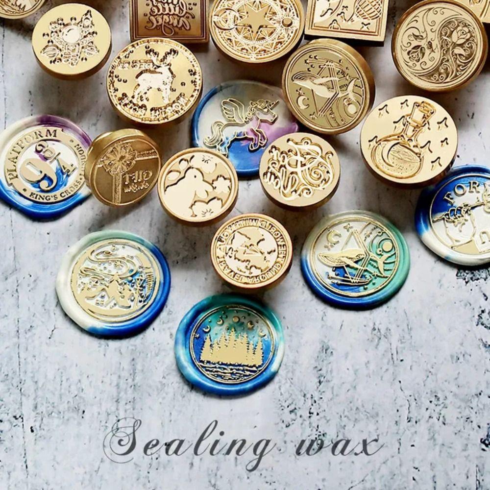 Печать воска со звездным небом, сменная головка, печать воска со сменной головкой для поздравительных открыток