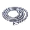 1.5/2M Black/Silver Stainless Steel Flexible Shower Hose Long Bathroom Shower Water Hose Extension Plumbing Bath Accessories