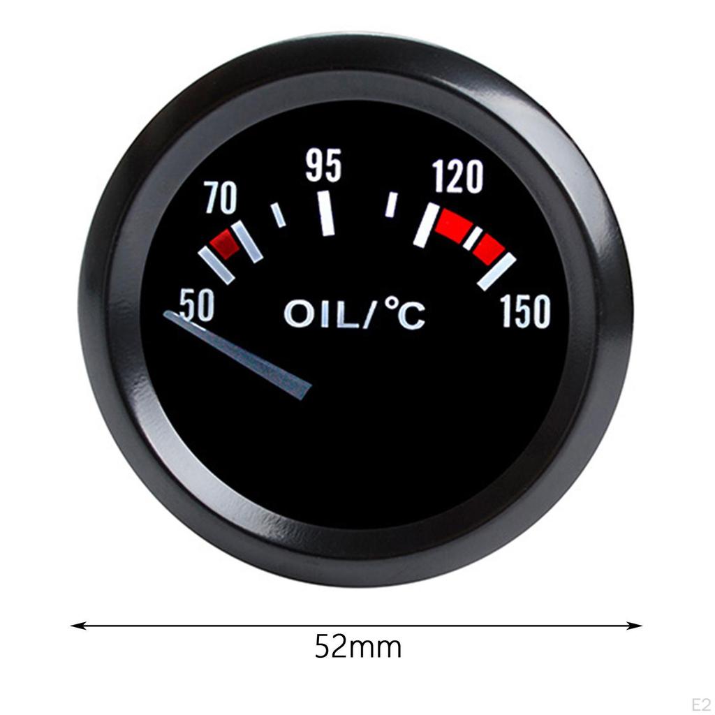 Oil Temp Gauge Temperature Durable Premium 12V High Performance Universal Car