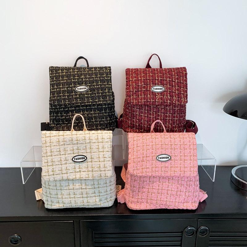 Модный простой рюкзак большой емкости, новый модный женский небольшой рюкзак для поездок на работу, повседневная школьная сумка для студентов