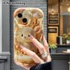 Phone case: 2D flat design, fits iPhone 18 17 16 15 14 13 Pro, with a little deer toy, perfect Christmas and Halloween holiday gift
