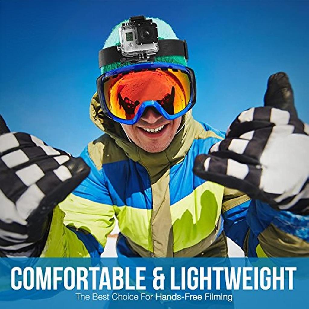 Крепление на голову, ремень на голову для GoPro Hero 13 12 11 10 9 8 7 6 5 4 SJCAM AKASO Insta360 X4 X2 X3 DJI Osmo Action 5 4 3 Camera