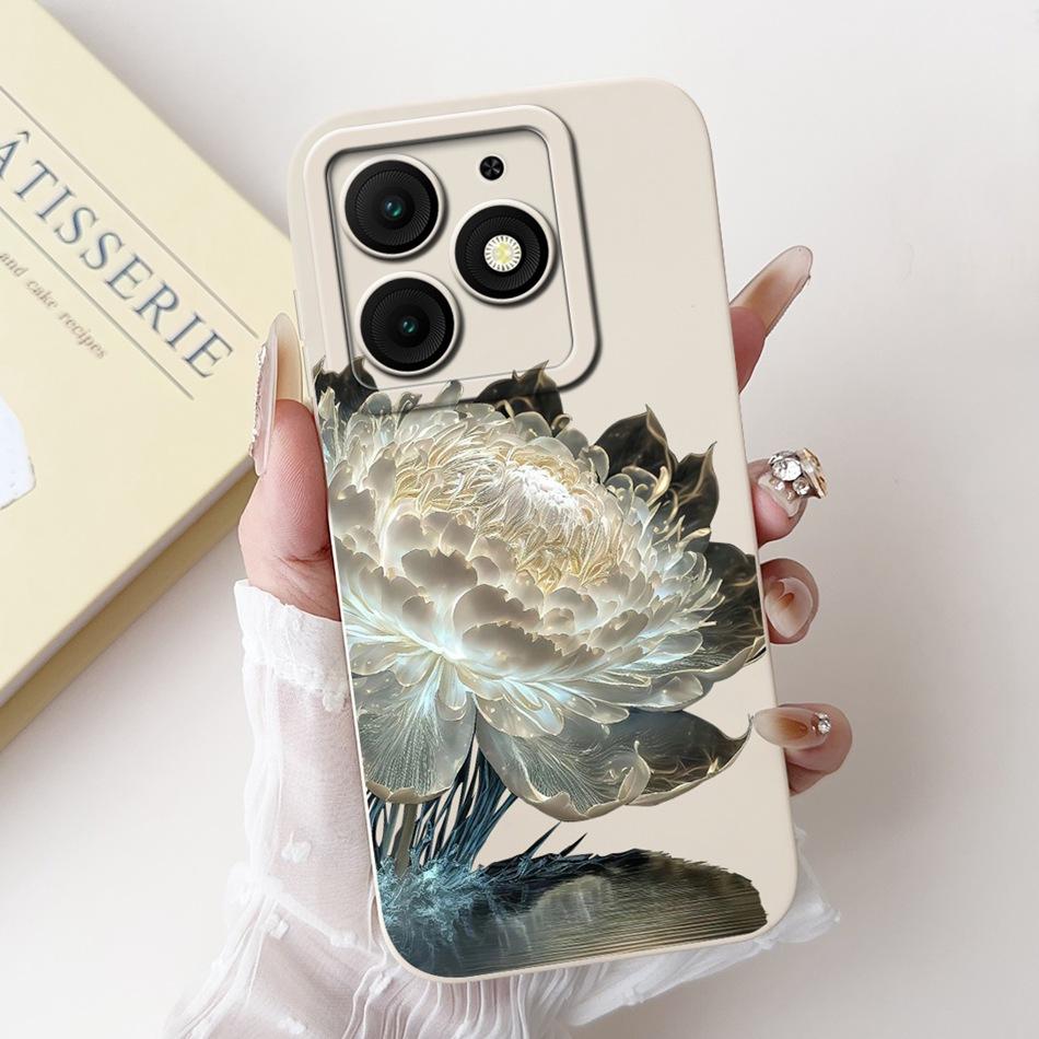 For Itel A50 A50C A667L A669L Beautiful Bow Rose Painting Phone Case For ItelA50 ItelA50C Soft Silicone Shockproof Cases