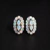 Shinning Opal Silver Earrings with 3.5ct Natural Gemstones Quality Jewelry for Women Mom Birthday Party Gift