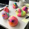 Duck Squeeze Toys Rainbow Stress Relief Toy, Slow Rise Colorful Gradient Relievers Soft Sensory Fidget Toy