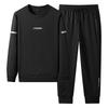 Autumn and Winter Men's Pure Cotton Casual Sports Suit Round Neck Sweatshirt Two-piece Set