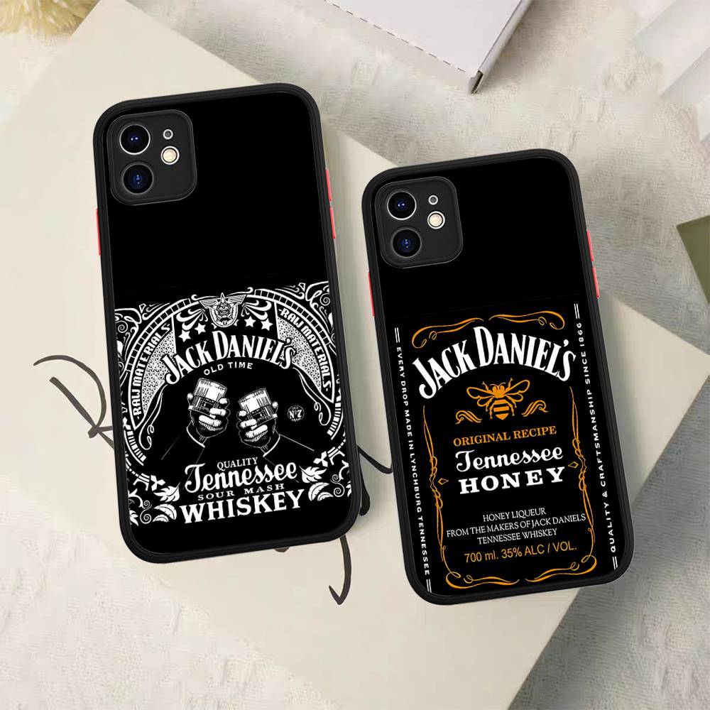 Classic Whiskey Logo J-Jack D-DanielS Phone Cases For IPhone 16 15 14 Plus 13 12 11 Pro Max Matte Oft Bumper Phone Cover