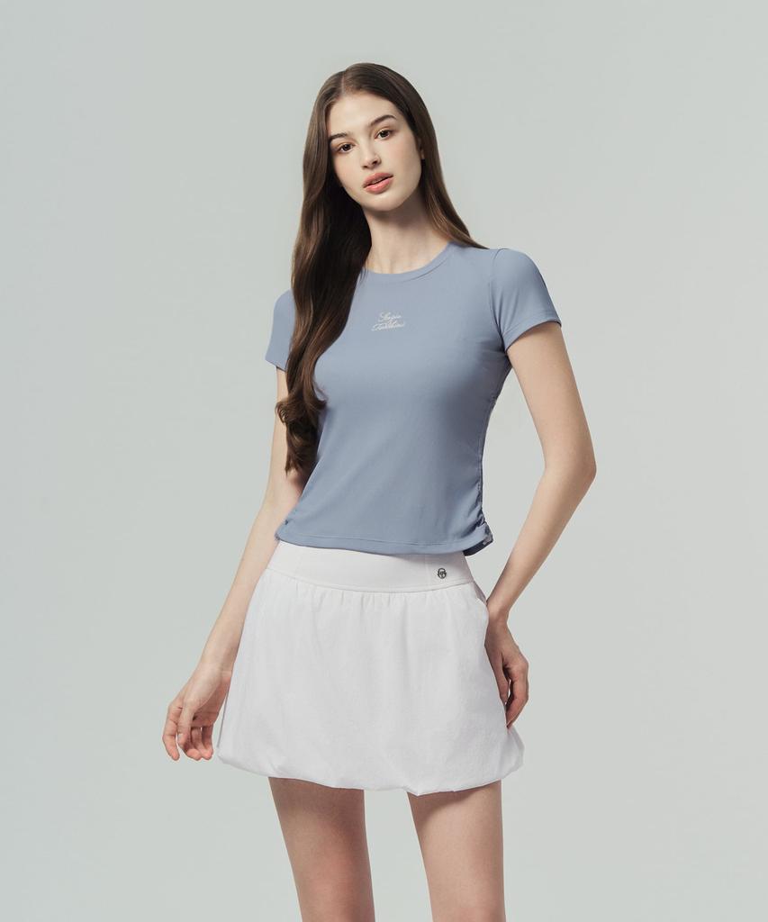 Мужская футболка SERGIO TACCHINI с рибаной, приталенная, с лентой в стиле "tide ribbon", с коротким рукавом (L.Индиго)