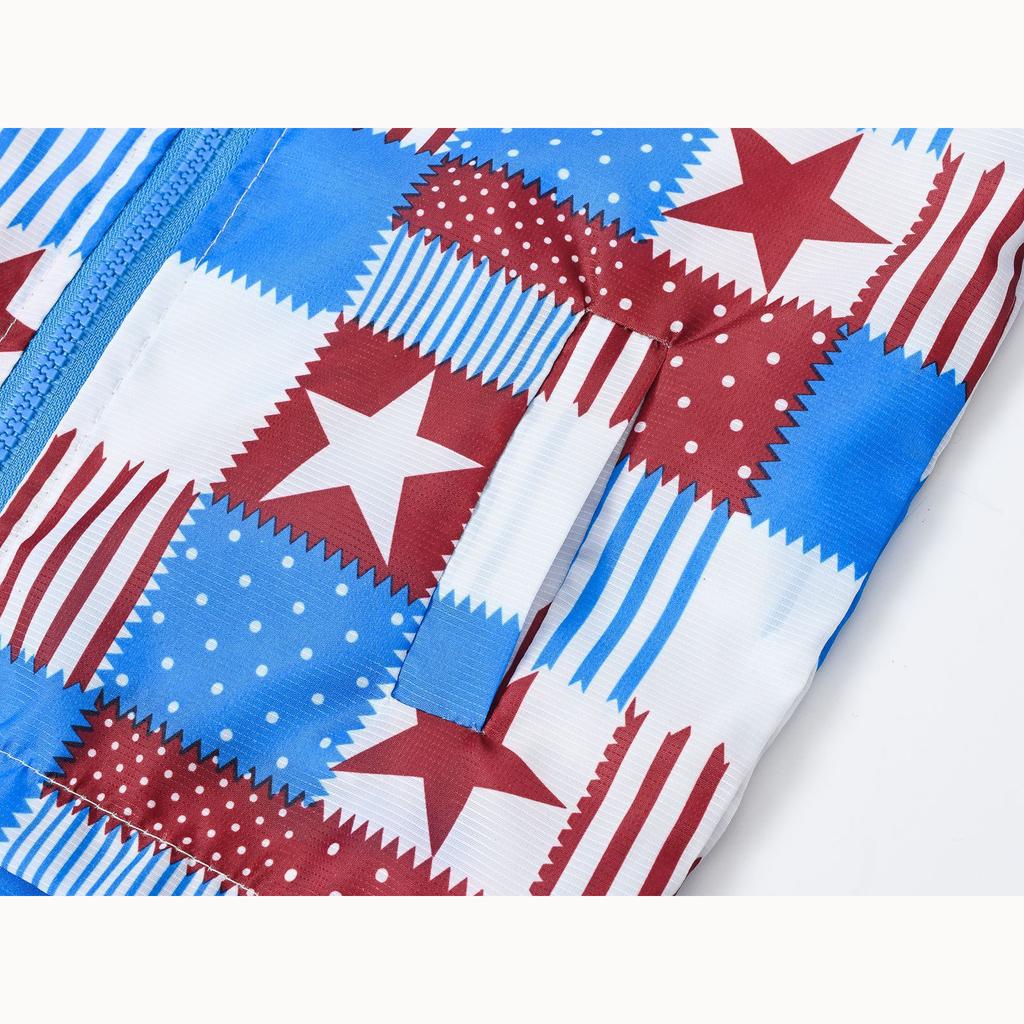 Легкая модная куртка для мальчиков и девочек, повседневная куртка с капюшоном и принтом от ветра для маленьких детей