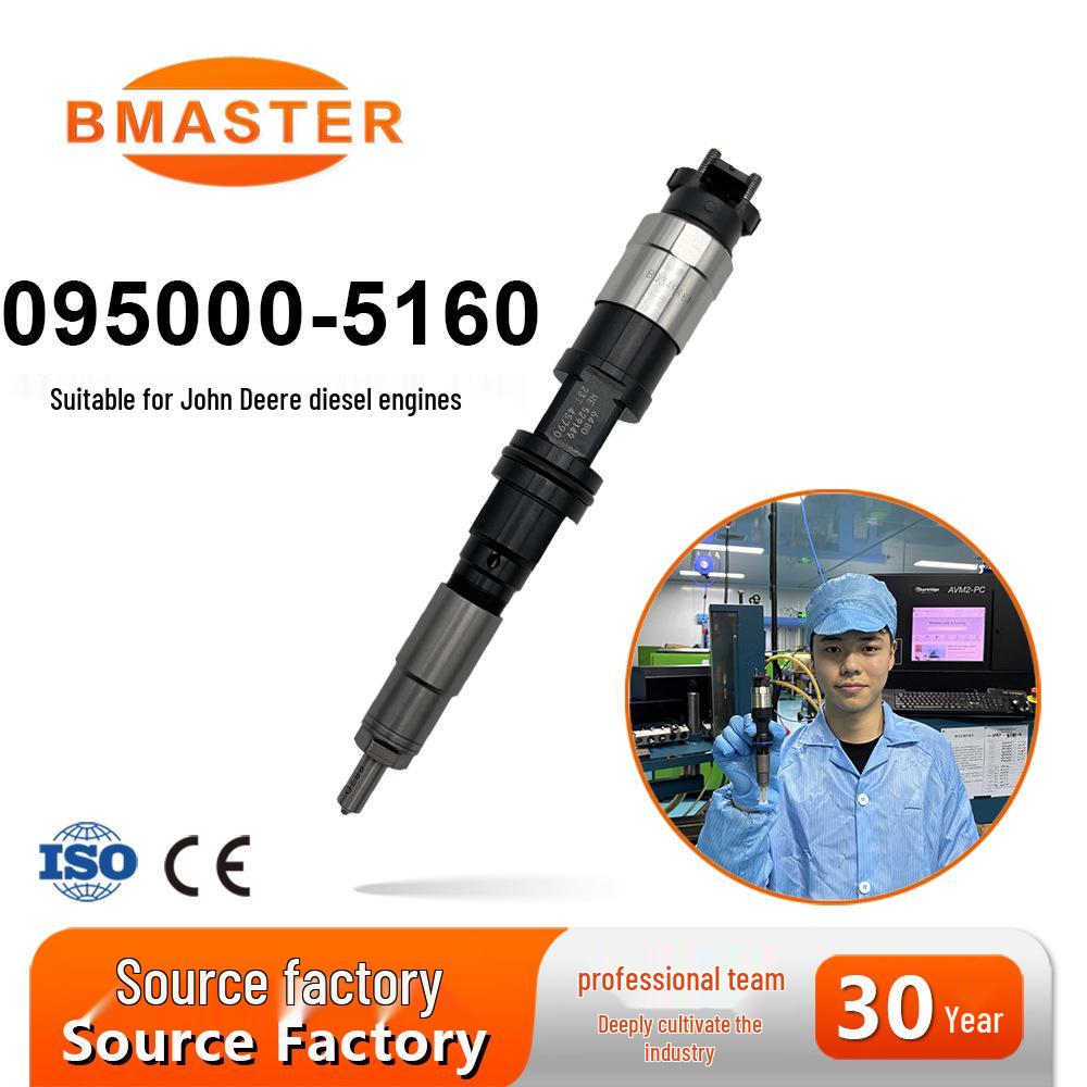 Premium High-Pressure Common Rail Injector 095000-5160 for John Deere Engines