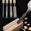 4Pcs Wood Carving Chisels Set Professional for Woodworking 6/12/18/24mm Comfortable Beech Handle Wood Chisel with Wood Handles