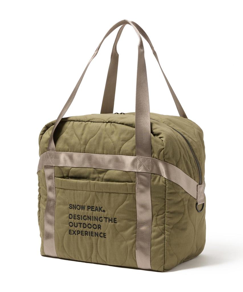 Snow Peak Quilted Ripstop Duffle Tote OLIVE One AC-25AU012 Bag, Handbag, Men's/Women's,