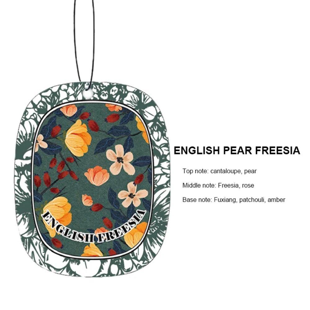Paper Car Fragrance Hanging Decoration Flower Car Rearview Hanging Ornament Fan Gifts