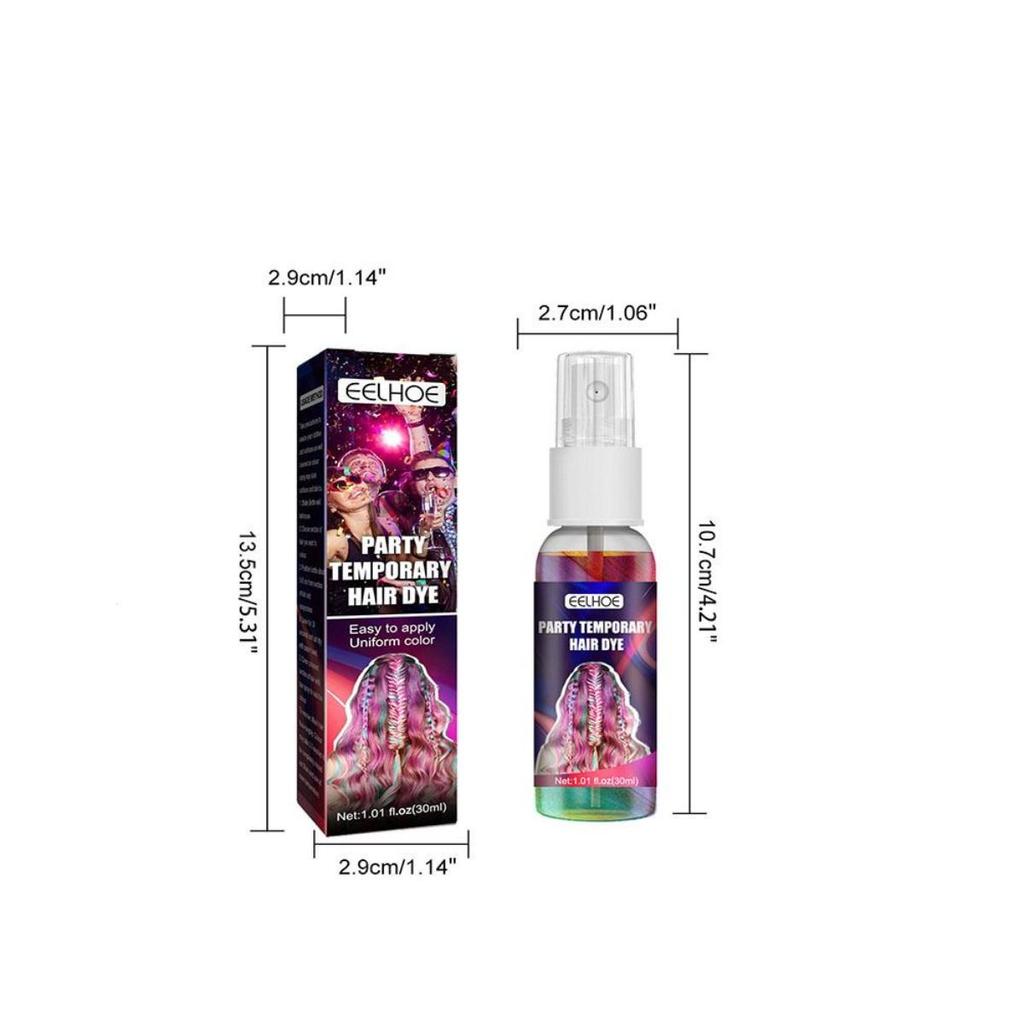 Лак для волос, одноразовый праздничный блестящий лак для окрашенных волос, быстро и легко окрашивать, не повреждая волосы