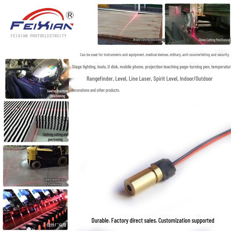 650nm 0.5mW 6mm Glass Lens Laser Pointer Module