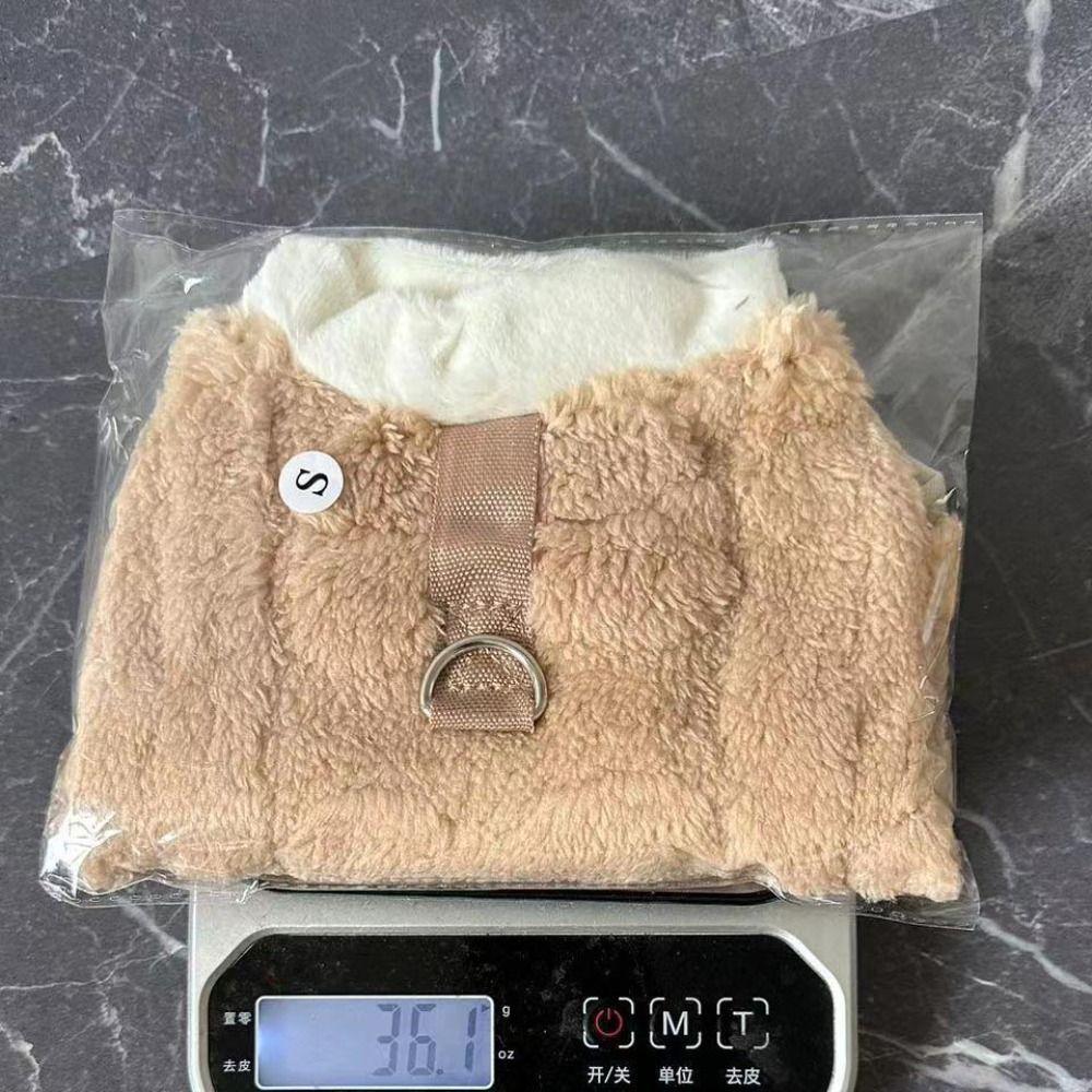 Fleece Warm Dog Sweatshirt Thickening Pug Teddy Coat Trendy Pet Supplies Cat Outfits
