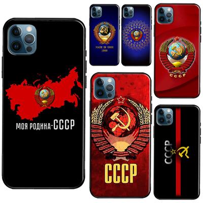 Чехол с флагом СССР для iPhone XR X XS Max SE 2020 7 8 Plus, чехол для телефона iPhone 11 14 12 13 Pro Max Mini
