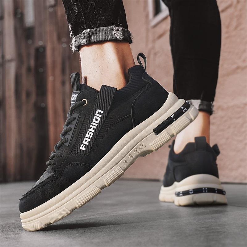 Autumn and Winter Low-top Shoes Martin Leather Boots Fashion Overalls Boots Men's Shoes Casual Locomotive Labor Insurance Shoes