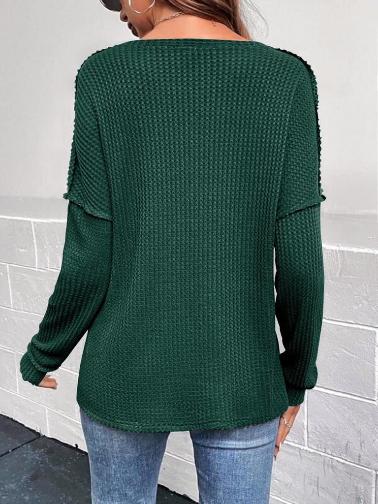 Женский свитер в полоску с V-образным вырезом и длинными рукавами, осень/зима 2024 г.