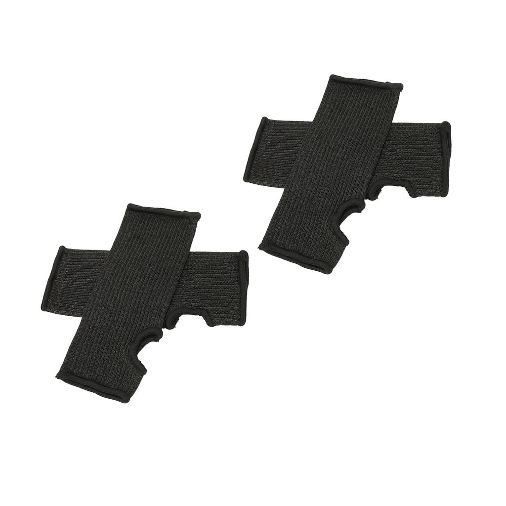 4 шт., устойчивые к порезам, уровень защиты 5, прорезь для большого пальца, дизайн, хорошая посадка, черные, утолщенные, анти