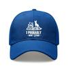 [Dog Lover Baseball Cap] Cream Letter Print Polyester Adjustable Breathable Casual Outdoor Sports Baseball Hat For Men Women