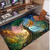 Music General Theme Soft Crystal Velvet Rug Custom Name & Text Print Non Slip Floor Rug for Bedroom Living Room