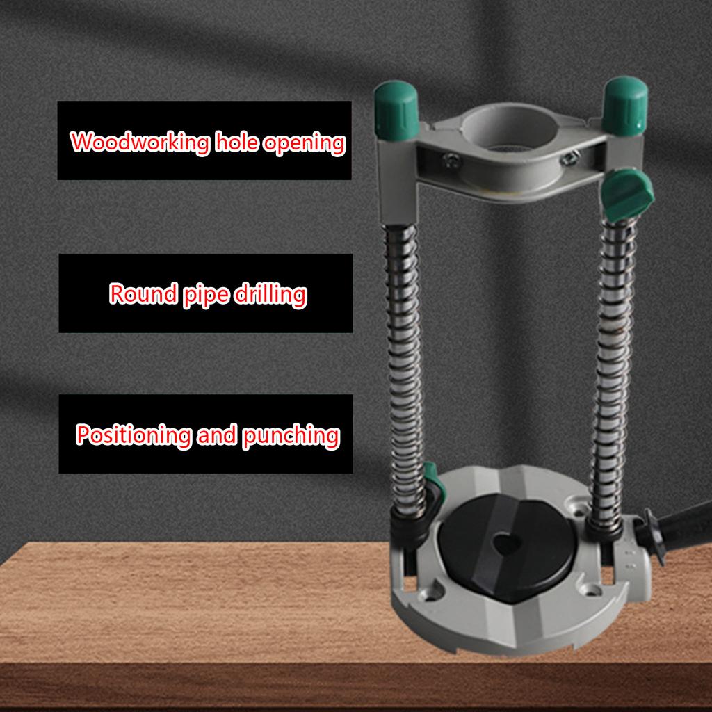 Кондуктор для сверления прямых отверстий Портативный многоугловой направляющий стол для сверления Мобильный держатель для сверла Регулируемый угол ПРОЧНЫЙ