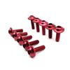 10pcs Motorcycle Bolts Screw M5 X 15mm Aluminum Adornment Bolts Blue Anodised 20mm Bolts Red Screws M5 Cap Head