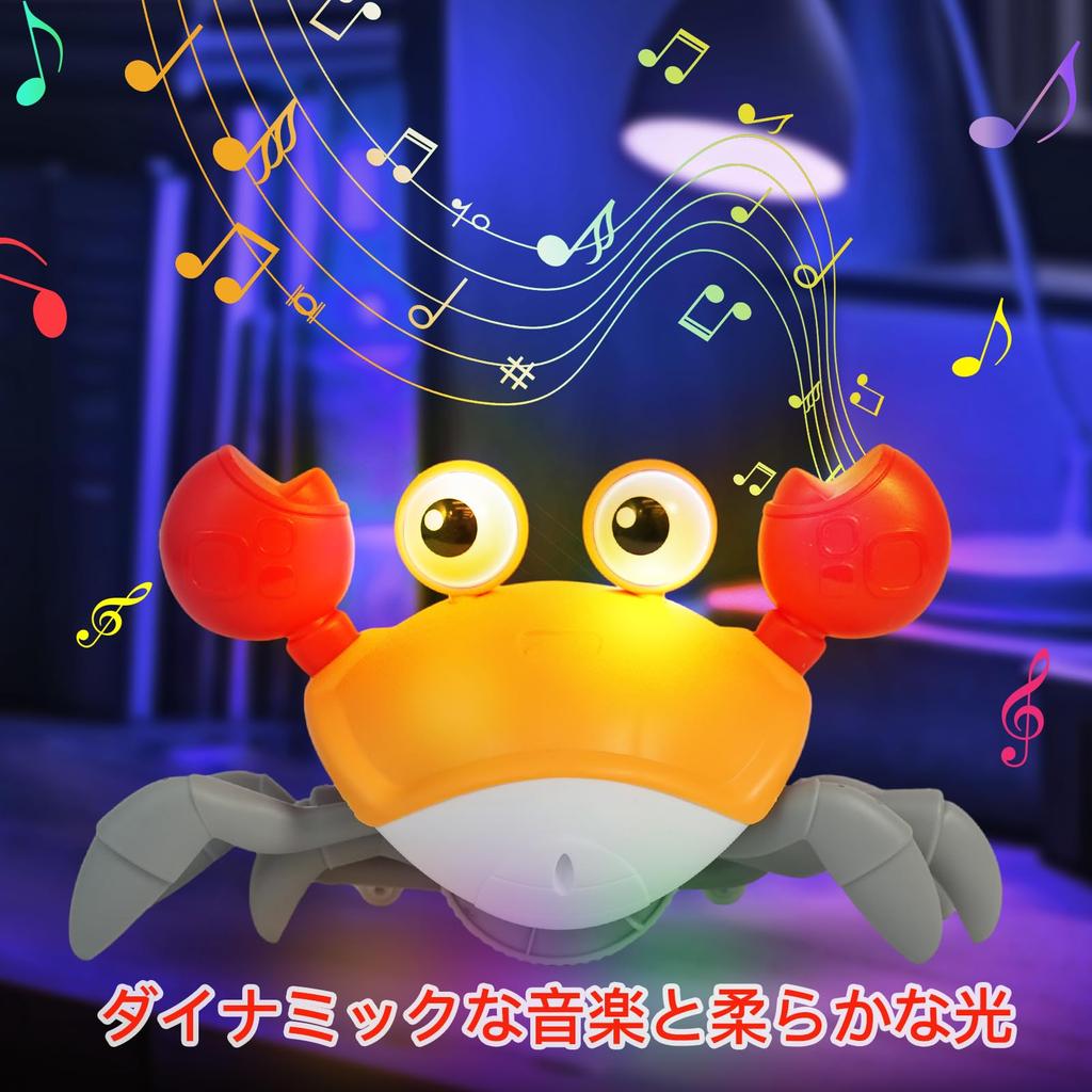 Музыкальный краб-симулятор ползания, автоматически избегающий интерактивного обучения и развития с помощью светодиодного USB-аккумулятора, краб, игрушка, препятствия, игрушка, свет,