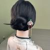 Tassel Wooden Hair Stick Red Hanfu Hairpin Beijing Opera Hair Accessories  Hair Chopstick