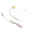 Dual Headworn XLR 3Pin 3.5mm Microphone Beige